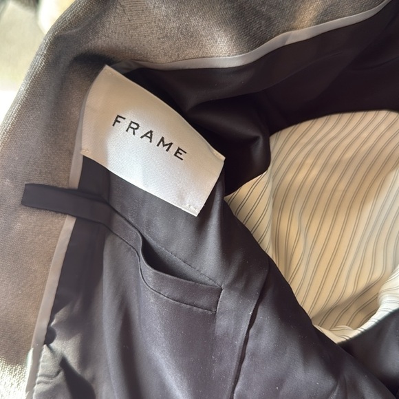 Frame Women's Velvet/Velour Silver Blazer - Picture 5 of 6